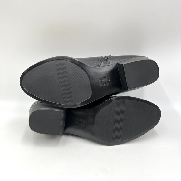 Naturalizer Womens Zarie Black Leather Low Cut Ankle Boots Booties Shooties - Picture 8 of 13